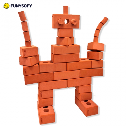 퍼니소피 소프트 종합 건축가 EVA 벽돌 블록 34p (직육면체+정육면체)