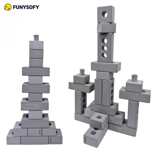 퍼니소피 소프트 종합 건축가 EVA 벽돌 블록 34p (직육면체+정육면체)