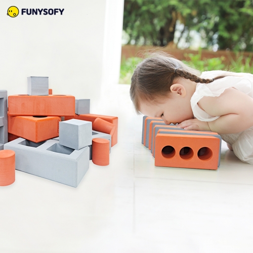 퍼니소피 소프트 건축가 EVA 벽돌 블록 25p 50p