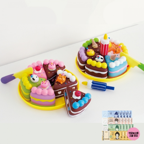 퍼니소피 NEW 소프트 자석 생일 파티 케이크 & 피자 자르기