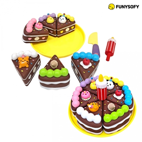 퍼니소피 NEW 소프트 자석 파티 생일 파티 케이크 2종세트 (역할놀이 지폐 증정)