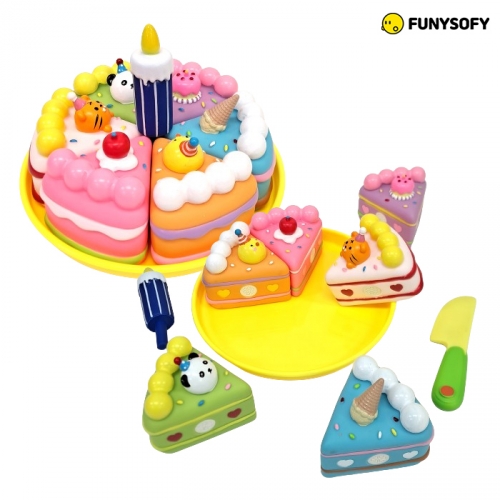 퍼니소피 NEW 소프트 자석 파티 생일 파티 케이크 2종세트 (역할놀이 지폐 증정)