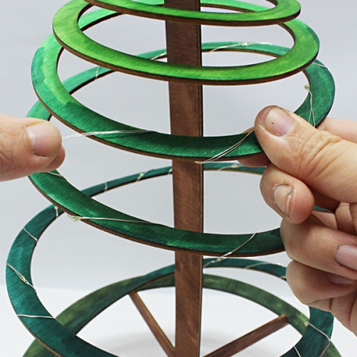 크리스마스 트리 입체 무드등 만들기