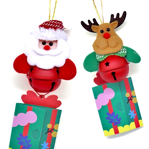 [하하당] 크리스마스 인형 방울 카드 (2종 택1)