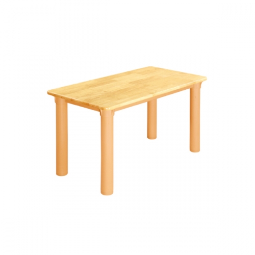 H26-2 고무나무 원목 반원 사각책상(기본다리)