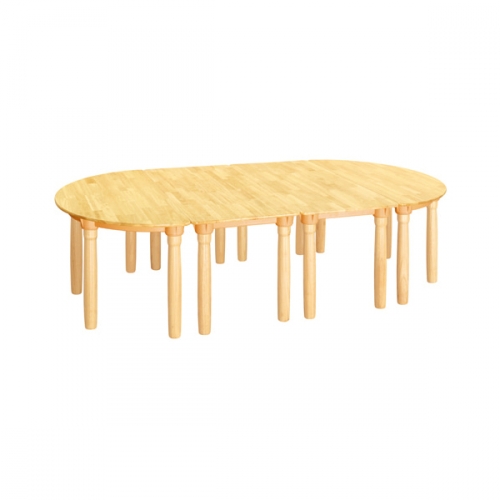 H25-1 고무나무 원목책상(원목다리)