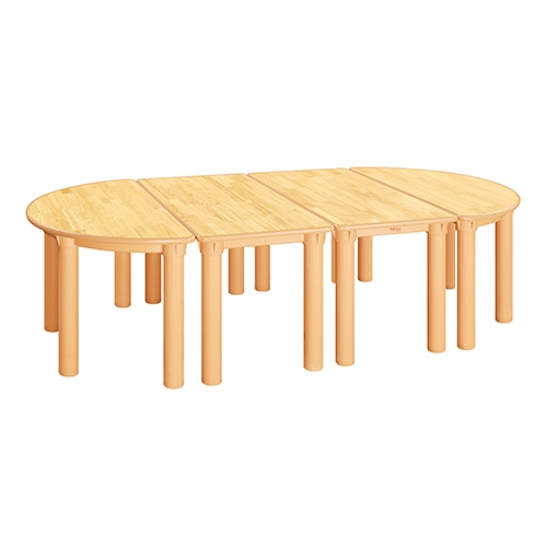 H24-1 고무나무 안전 원목책상(기본다리)