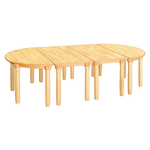 H23-1 고무나무 안전 원목책상(원목다리)