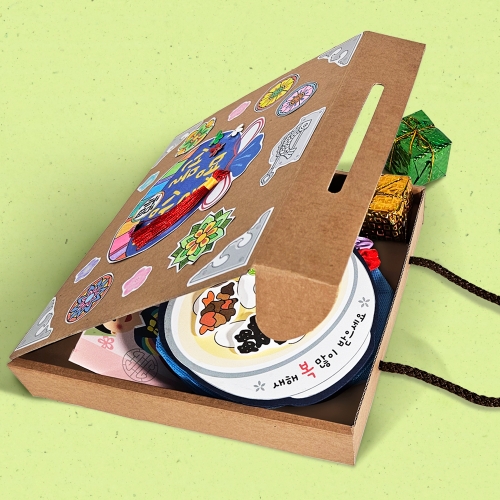[탑키드] 만들기 전통 스티커 명절 선물 상자