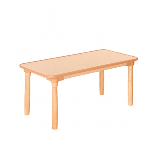 H5-2 돌봄교실 자작열린 에어쿠션 사각책상 원목다리