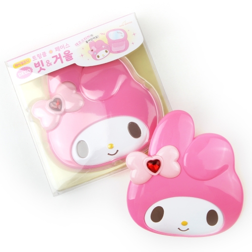 산리오 쿠로미 마이멜로디 트윙클 페이스 빗&거울세트