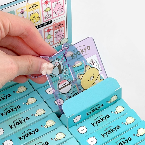 캬캬 랜덤 프라모델키트모양 아크릴키링 (6개)