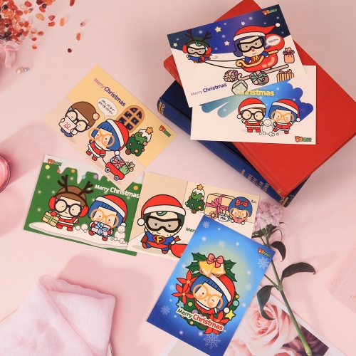 땡글패밀리 크리스마스 엽서 선물 카드 성탄절 메세지 성탄카드 연하장