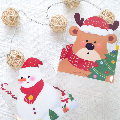 크리스마스 선물 포장 유치원 구디백  소형 조립 투명 선물박스 1개