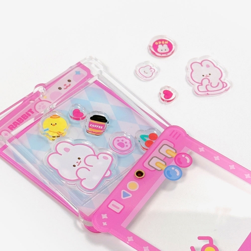 랜덤 아크릴 쉐이커 키링 (3개)