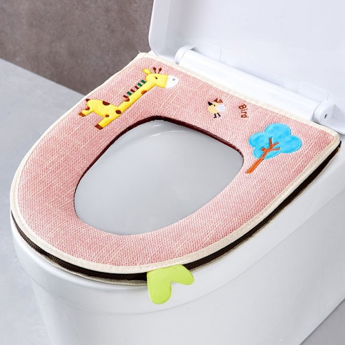 트윌지 기린 자수 변기커버