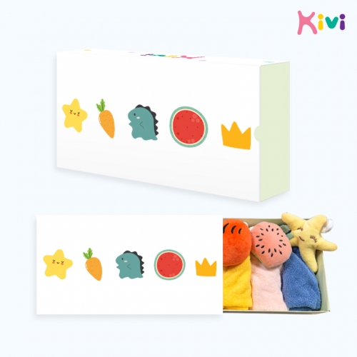 [키즈비전] 월화수목금 고리수건 핸드타올 5종세트