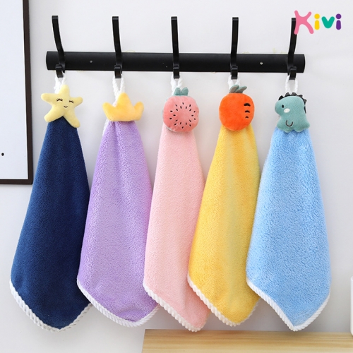 [키즈비전] 월화수목금 고리수건 핸드타올 5종세트