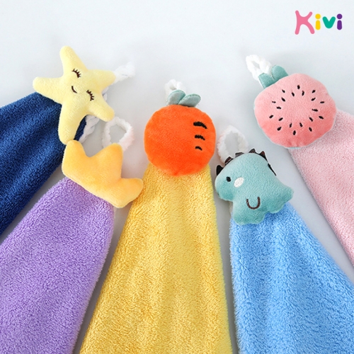 [키즈비전] 월화수목금 고리수건 핸드타올 5종세트