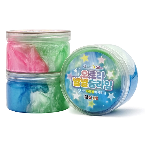 오로라 별별 야광슬라임 (4개)