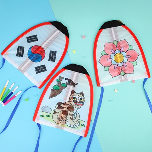 [오늘놀이] 전통 제비연(반제품/고무줄연/4종 택1/무도안/단청/호작도/태극기/KC인증)