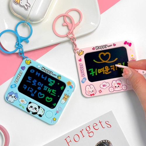 애니멀 드로잉패드 키링 (4개)