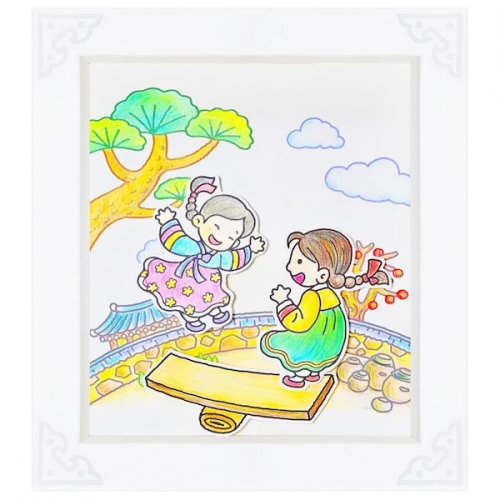 전통 민속놀이와 민화 입체 종이액자 만들기