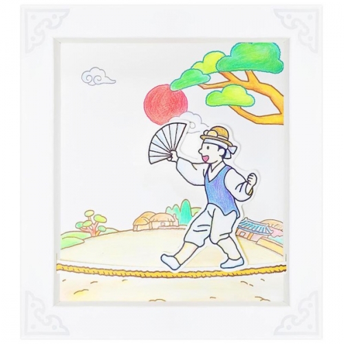 전통 민속놀이와 민화 입체 종이액자 만들기