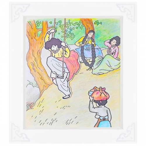 전통 민속놀이와 민화 입체 종이액자 만들기