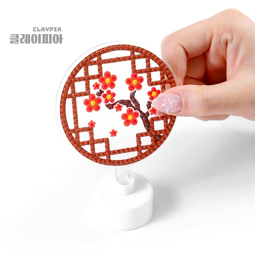 매란국죽 사군자 보석십자수 무드등