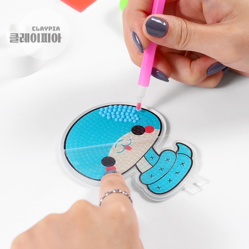 푸른뱀 보석십자수 만들기 패키지