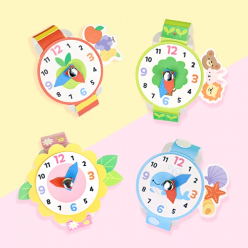 [오늘놀이] 똑딱 손목시계 만들기(4종 택1/생활도구/시간학습/KC인증)