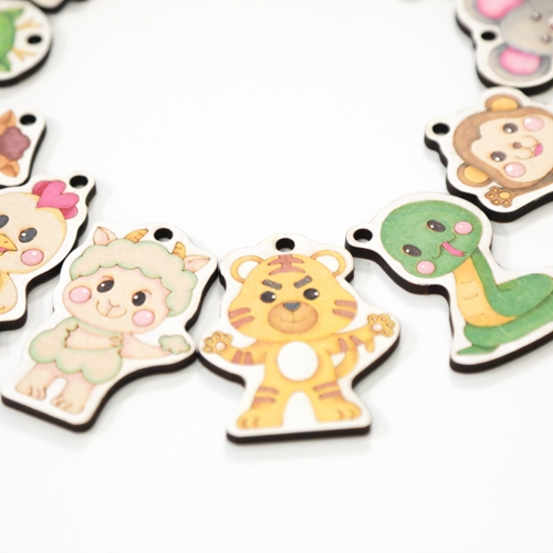 [색지청] 십이간지 띠 동물 키링 만들기