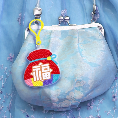 [하하당] 전통 보석십자수 키링 (3종 택1)