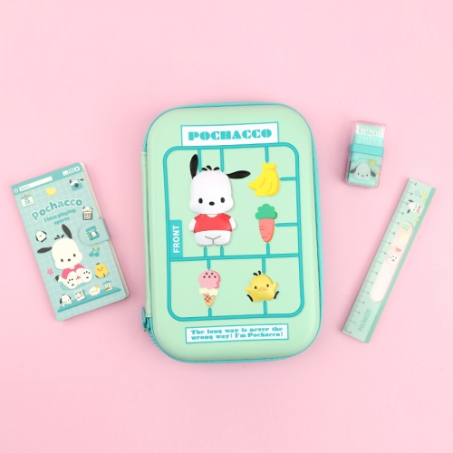 산리오 EVA 입체 파우치 빅사이즈 필통 포챠코 쿠로미 시나모롤 펜케이스