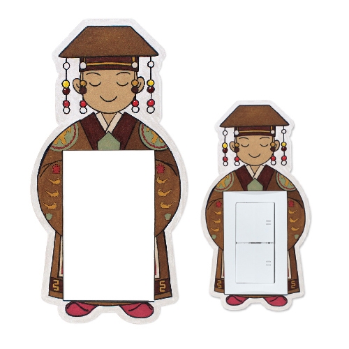 [색지청] 다문화 우드 스위치 커버