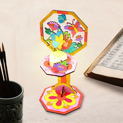 [하하당] 전통 민화 촛대 (2종 택1)