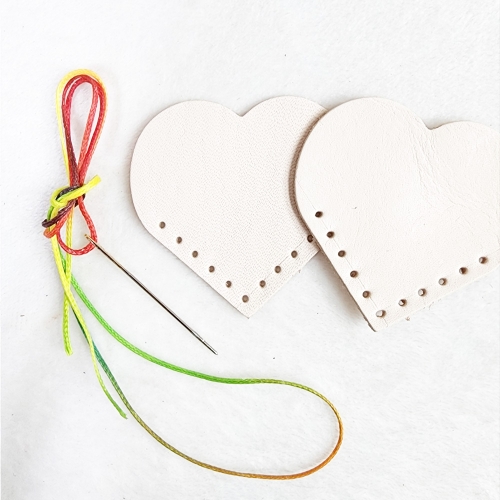 천연가죽하트책갈피만들기/단체수업패키지