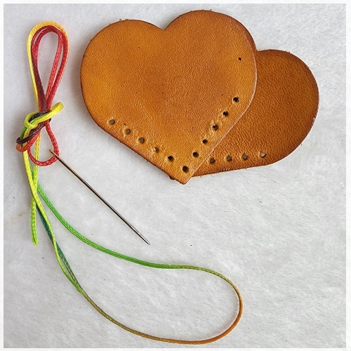 천연가죽하트책갈피만들기/단체수업패키지