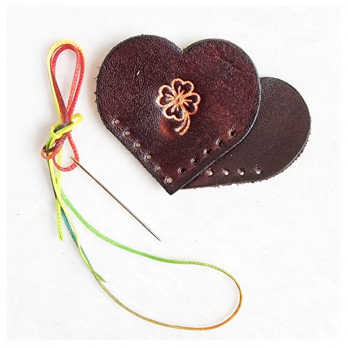 천연가죽하트책갈피만들기/단체수업패키지