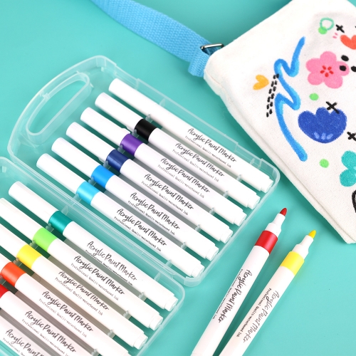 [오아트] 아크릴 마카펜 세트(2종 택1/미술놀이/보관 케이스 포함)