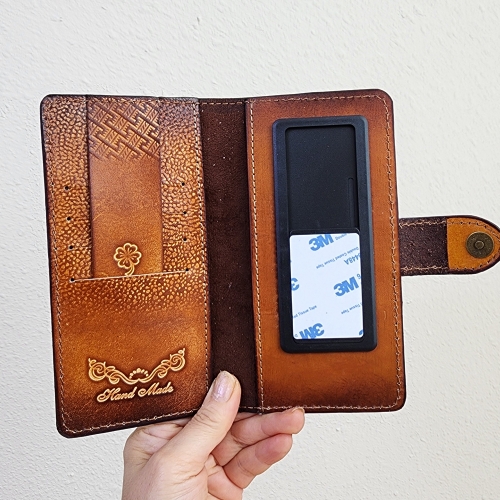 통가죽수제폰케이스/여행브라운/주문제작/선물폰케이스/S24울트라/모든기종가능