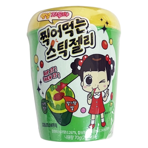안녕 자두야 찍어먹는 스틱젤리 사과향 딸기향 콜라향 포도향 젤리