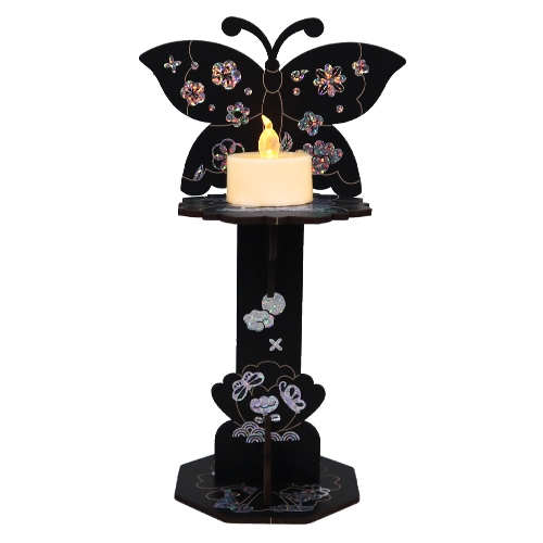 [하하당] 전통 자개 나비 촛대