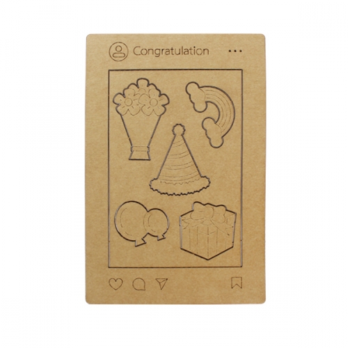 우든페이퍼 축하 액자 만들기 (2종 택1)