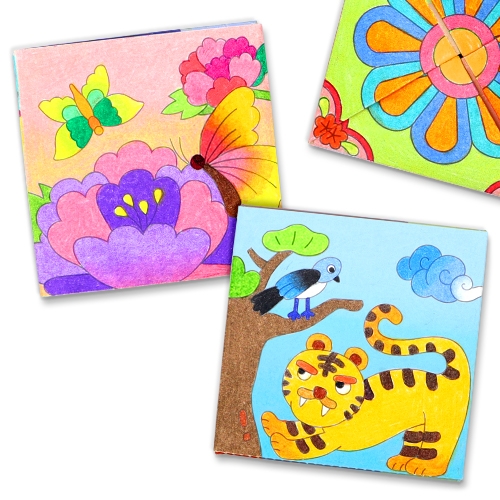 [하하당] 전통 민화 딱지 2종 세트