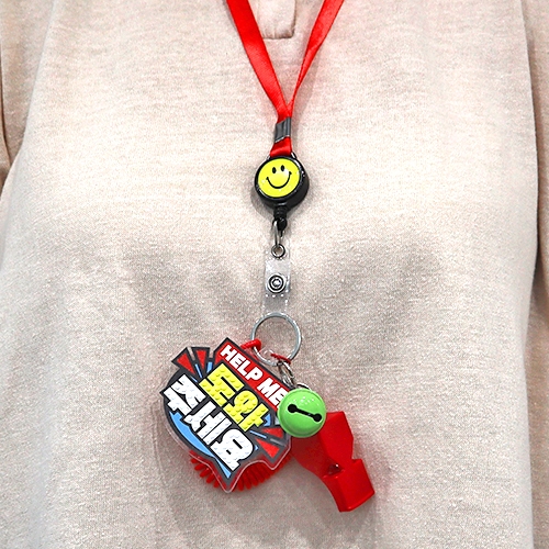 [하하당] 유괴예방 보석십자수 목걸이 (2종 택1)