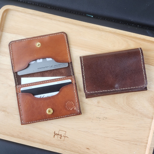 나만의선물/수제카드지갑/통가죽수제카드명합지갑