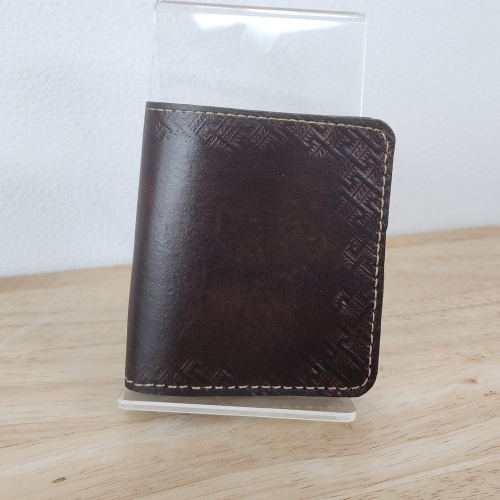 수제반지갑/통가죽지갑선물/심플다크브라운/남자반지갑수제지갑/통가죽수제카드지갑