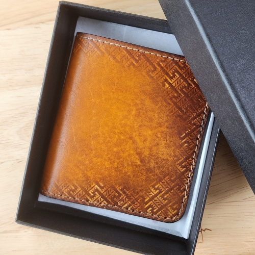 수제반지갑/통가죽지갑선물/심플다크브라운/남자반지갑수제지갑/통가죽수제카드지갑